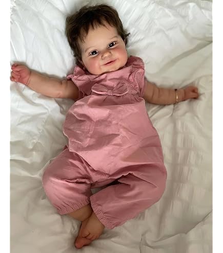 TERABITHIA 24" Realistic Silicone Reborn Baby Doll - 6-9 Month Size Boy With Dino Outfit