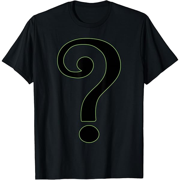 Amazon.com: Batman Riddler Logo Men's Black T-Shirt-Small