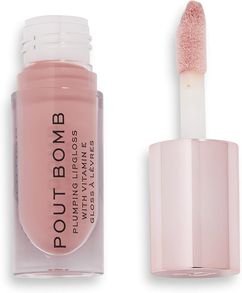 Revolution Beauty London Pout Bomb Plumping Gloss Nude 7 Shades