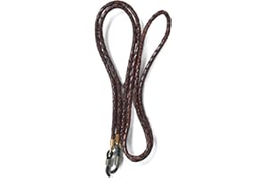 GENIQUE Genuine Leather Glasses Strap, Eyeglass Chain,Eye Glasses holders around Neck, Sunglass Strap for Men