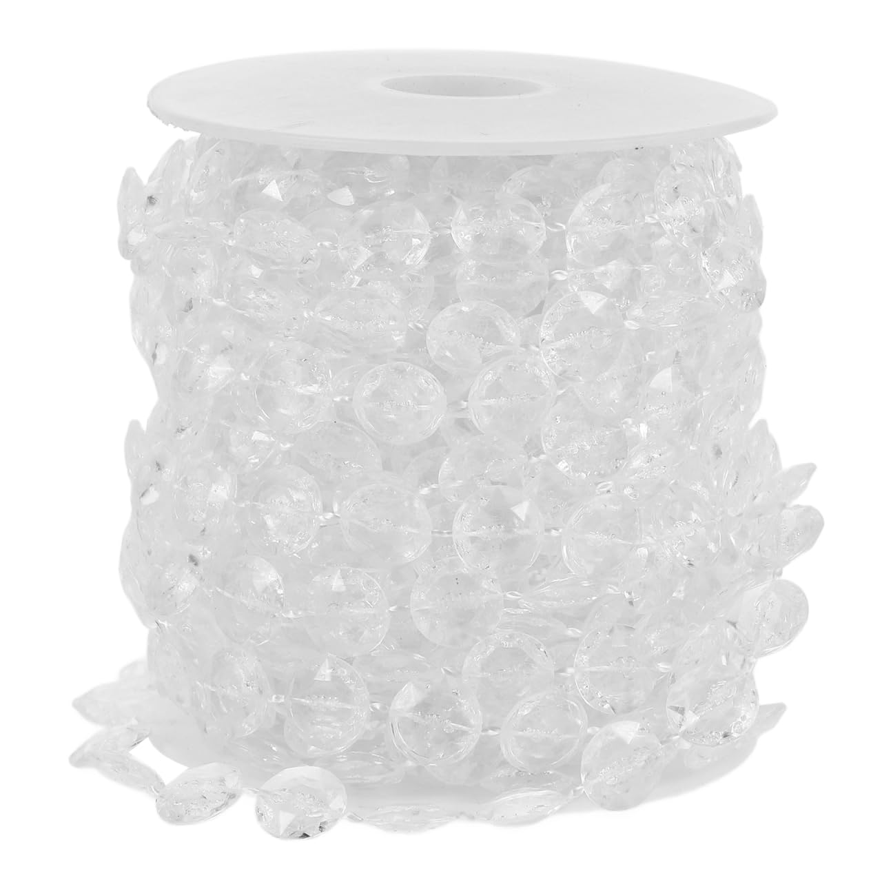 WINOMO 10M Crystals Glass Beads Iridescent Crystal Garland Diamond Acrylic Beads DIY Acrylic Decoration Glass Kit Decoration Strings