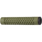 ODI Cult x Vans, Grips, 143mm, Army Green | ODI Cult Vans Flangeless Army Green Bike Grips 143mm Rubber