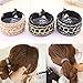 Polytree 2pcs Women's Fashion Chain Hair Clip Barrette Ponytail Holder