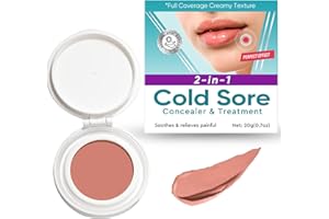 Atrilly Cold Sóre Tréatment for Lips, Natural Covering & Effective Cold Sóre Tréatment & Concealer, Disguise & Soothe Cold Sóres, Cover Pimples or Minor Facial Skin Irritations