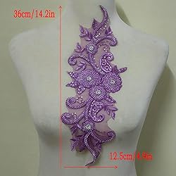 3D Beaded Lace Applique Light Luxury Clothing