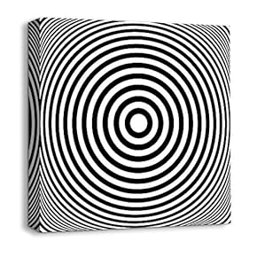 Canvas Wall Art - Abstract Visual Illusion - Giclee Painting Wall Art for Bedroom Living Room Home Decoration - 12x12 inches