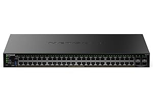 NETGEAR S350 Series 52-Port Gigabit Ethernet PoE+ Smart Managed Essentials Switch – 48 x 1G PoE+ @ 380W, 4 x 1G Dedicated SFP