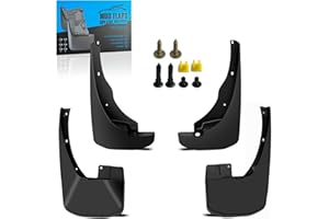 KEYOOG Front & Rear Mud Flaps Splash Guards Fit for 2005-2022 NIS-san Frontier (W/D40 Body Code) [not Fit 2022 W/D41 Body Code], 4-Pc Set Easy to Clean and Install, Mud Guards Splash Guard Black