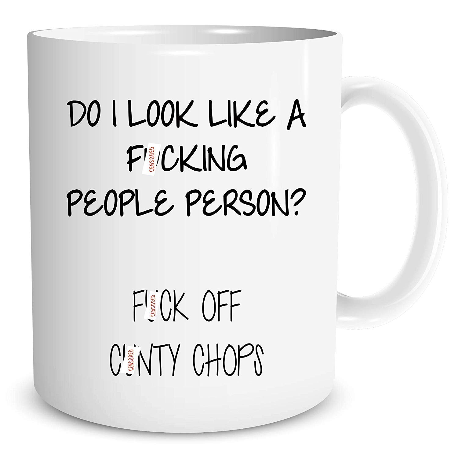 Novelty Funny Mug Do I Look Like A People Person Adult Joke Offensive WSDMUG687
