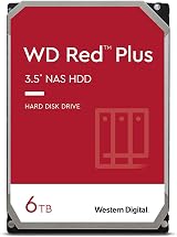 WD Red 6TB NAS Hard Drive 3.5" Internal SATA 6Gb/s 5400 RPM CMR 64MB