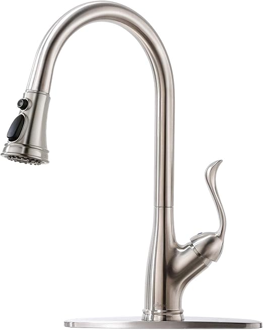 Appaso Single Handle Pull Down Kitchen Faucet With Sprayer