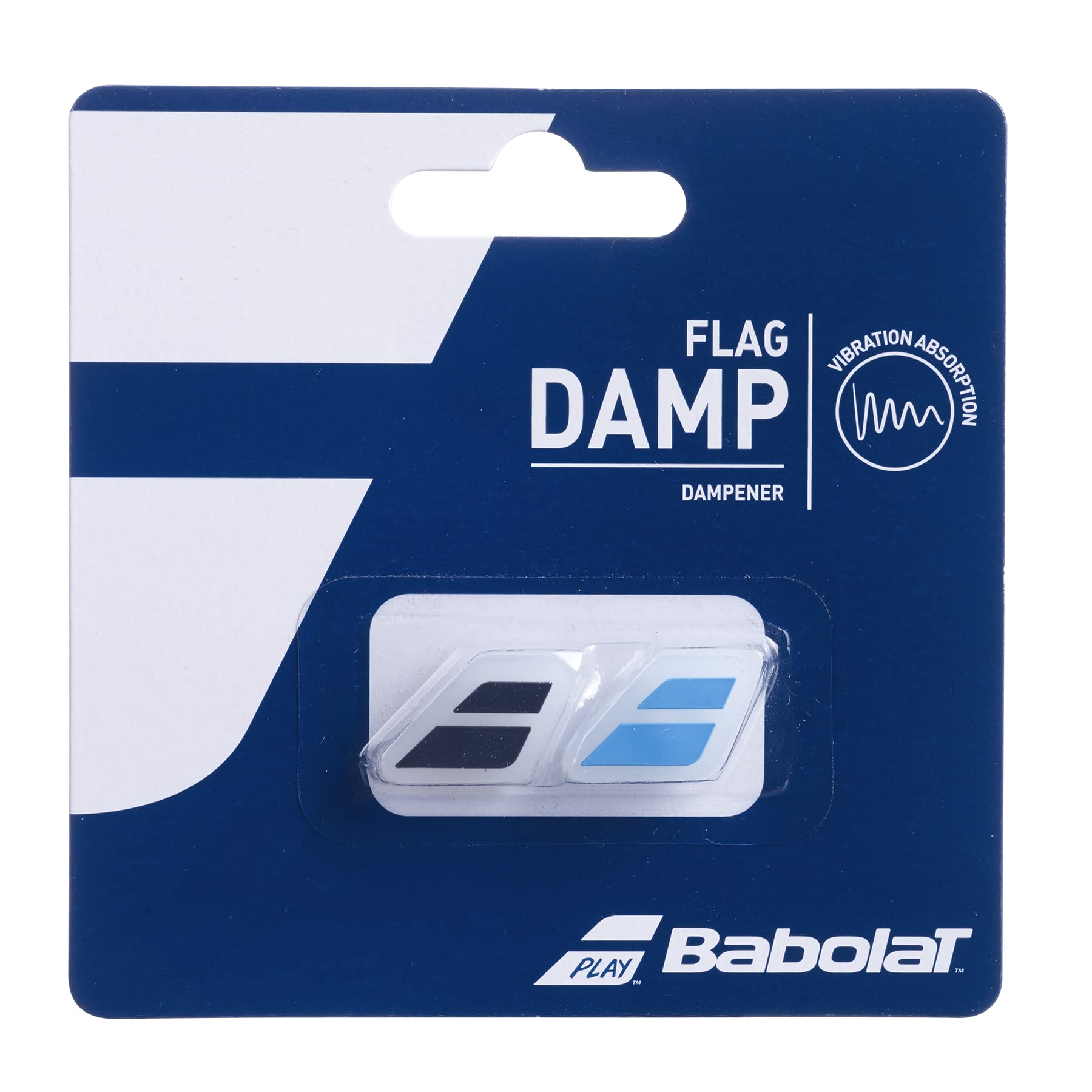 BABOLAT FLAG DAMP X 2 Vibration dampener - Black - (Negro Azul), UNIQ