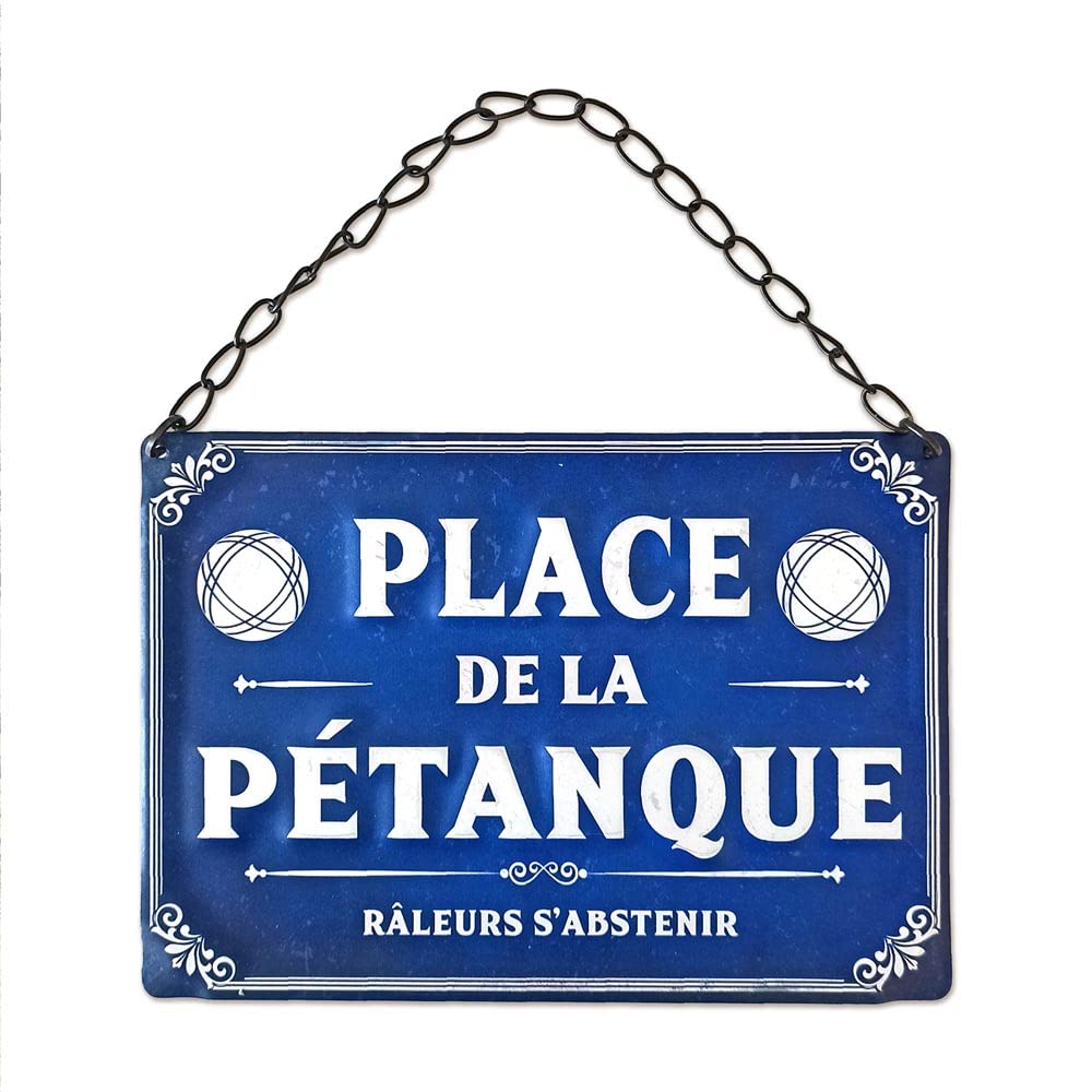STC Metal Place de la Petanque Plaque
