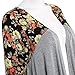 YesFashion Women Floral Print Stitching Irregular Hem Loose Cardigan