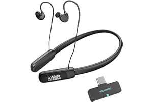 Rampage 2 Wireless Neckband Earbuds with 2.4G USB Dongle, 32H Playtime, Bluetooth Neckband Headphones for Gaming & Work, Arou
