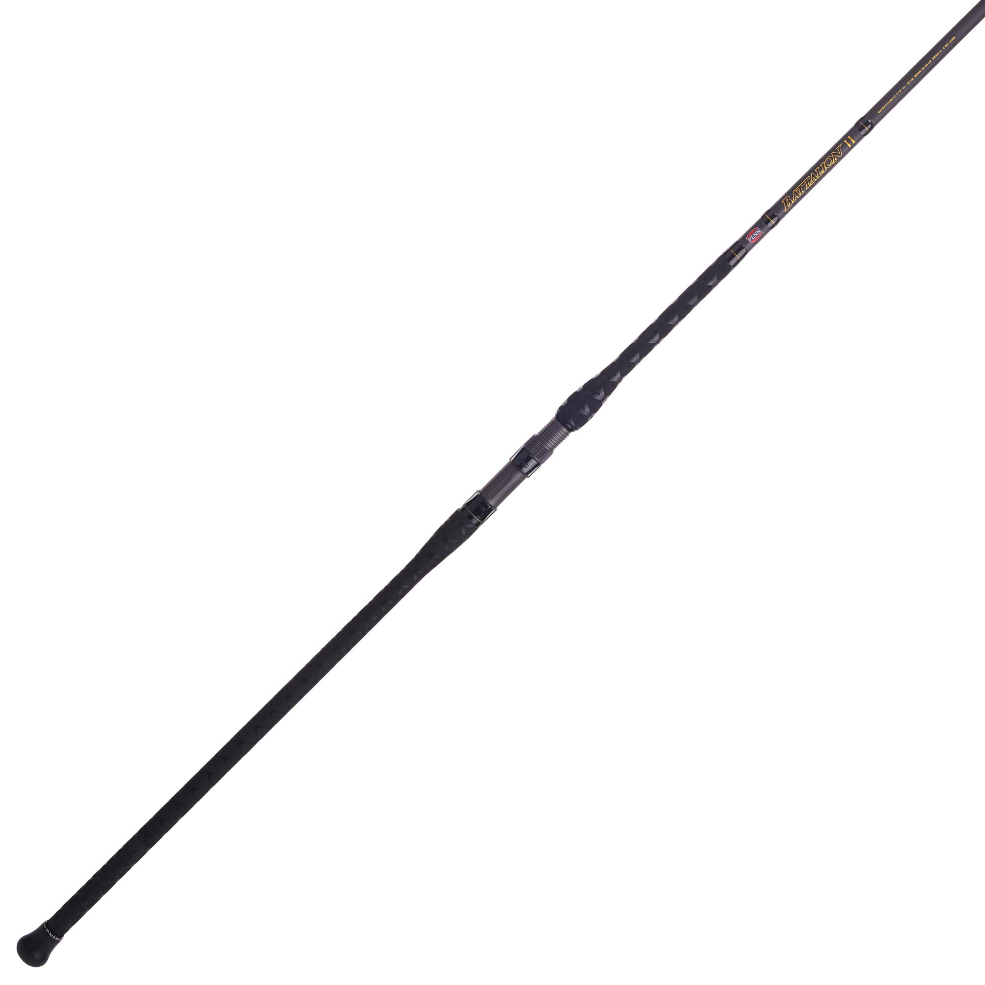 Photo 1 of ***BROKEN ROD*** Penn 11’ Battalion II Surf Conventional Casting Rod, 2 Piece Graphite Composite Fishing Rod, Black/Gold