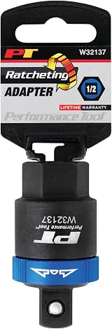 Performance Tool W32137 1/2 Inch Drive Ratchet Adapter Chrome Vanadium view 6