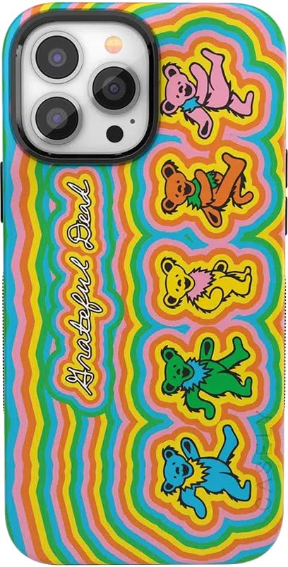 Casely iPhone 13 Pro Case | in The Groove | Grateful Dead Dancing Bears Case | Bold Protective Design Compatible with MagSafe Image