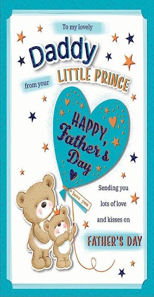 Character Father's Day Boxed Card Daddy from Prince - 10 x 7 inches - Regal Publishing