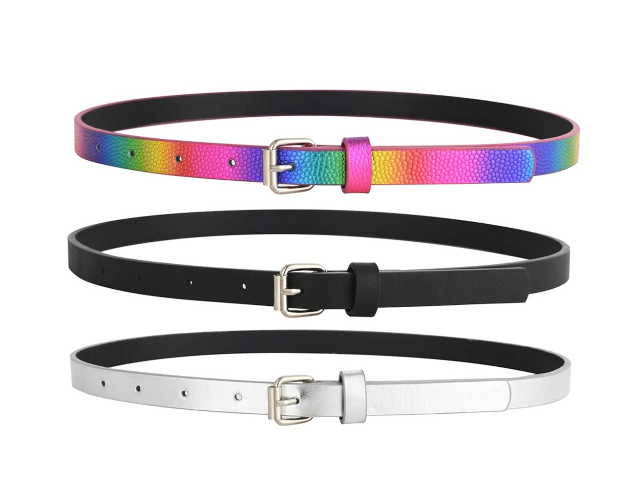 Buy Belts for Girls 3 Pack Teen Kids Belt Girls Fashion PU Leather
