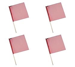 Mytee Products (4 Pack) 18"x18" Red Safety Flags
