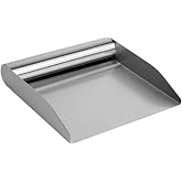 Fox Run Stainless Steel Kitchen Food Scoop, 6" Food and Bench Scraper | Chop Noodles, Veggies, Dough &amp; More | Stainless Steel Bench Scraper | Food Scoop With Handle For Boards, Kitchen &amp; Griddle