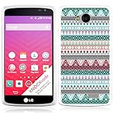 Casemas (TM) V-Shape Aztec Tribal Flexible Slim Fit TPU Phone Case Cover for LG Tribute LS660 / LG Optimus F60