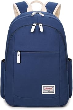 mochila azul marino mujer