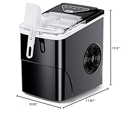 Silonn Ice Maker Countertop, 9 Cubes Ready in 6
