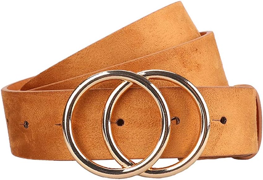 Women's Leather Belt Fashion Soft Faux Leather Waist Belts For Jeans Dress