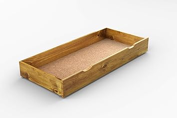 Solid Wooden Pine Underbed Storage Drawer Pine 150 Amazon Co