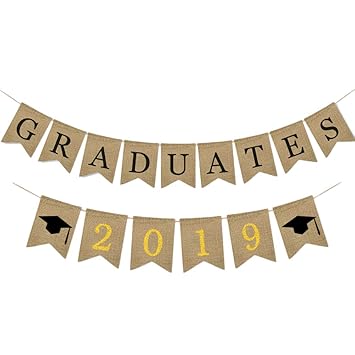 Flags Banners Sports Outdoors Amosfun Graduation Banner