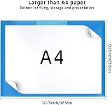 GoodtoU Plastic Wallets A4 Folders with Popper 6 Pack view 2