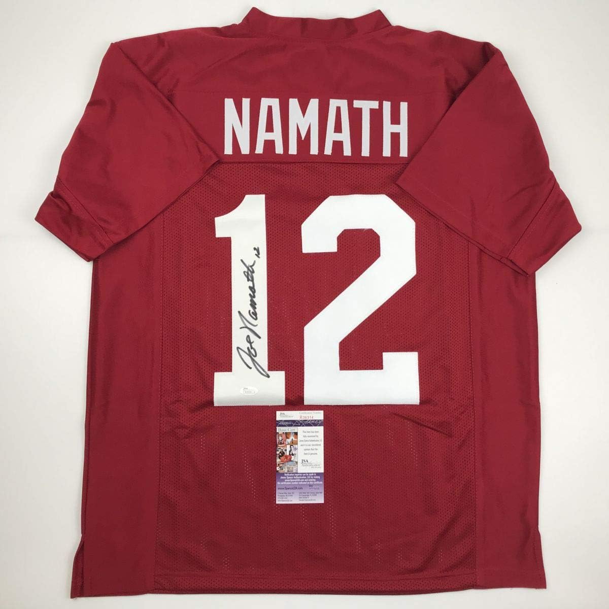 joe namath autographed jersey