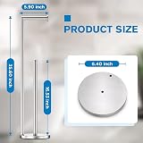 YUET Freestanding Toilet Paper Holder Stainless Steel Brushed Nickel 5 Roll view 5
