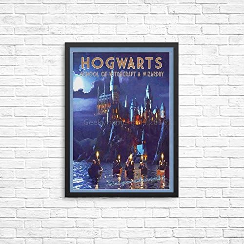 Hogwarts Travel Poster | Harry Potter poster | Vintage Impressionistic look print | Vintage travel | Fantasy travel poster|no frame or mat included