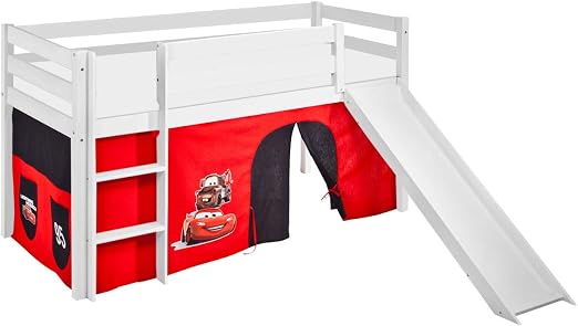 Lilokids Spielbett Jelle Disney Cars Hochbett Mit Rutsche Und