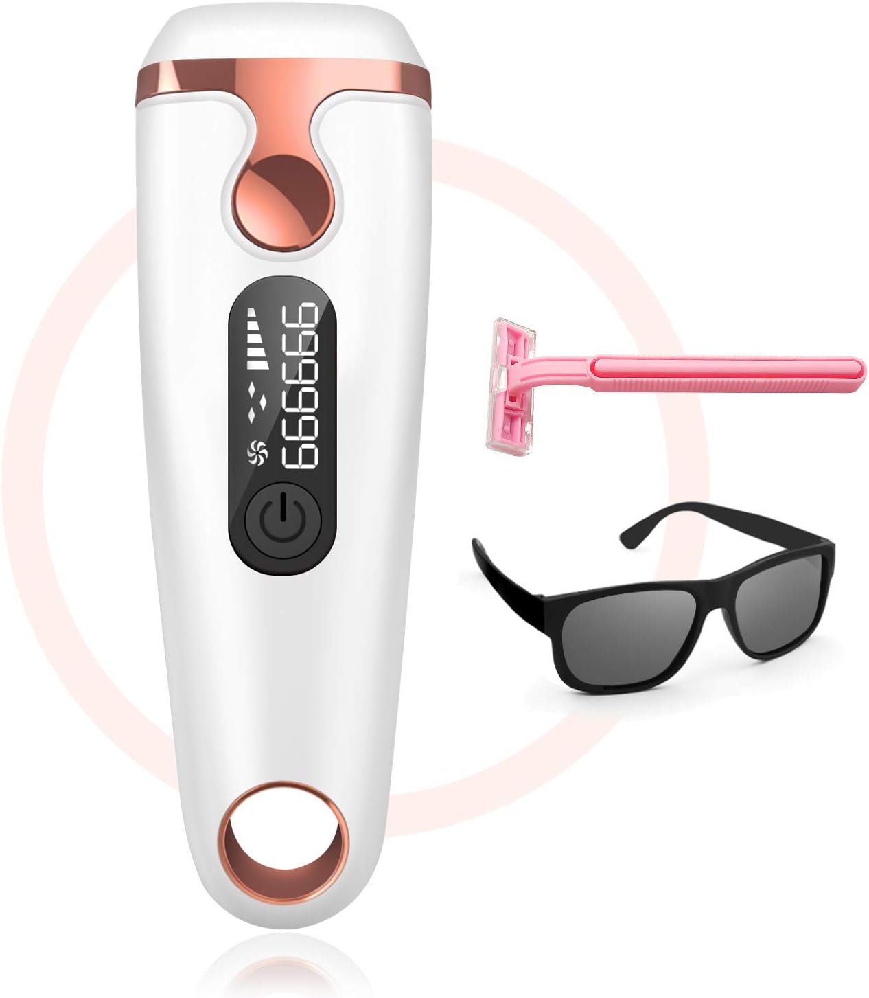 Hair Removal IPL Whole Body & Facial Painless Hair Removal System 999,999 Flashes Permanent Hair Remover Device Professional Hair Treatment Home Use for Women and Men