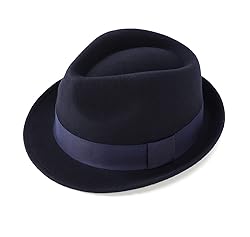 Home Prefer Men's Wool Felt Winter Hat Short Brim