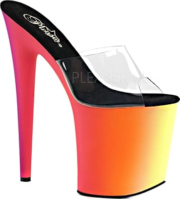 rainbow clear sandals