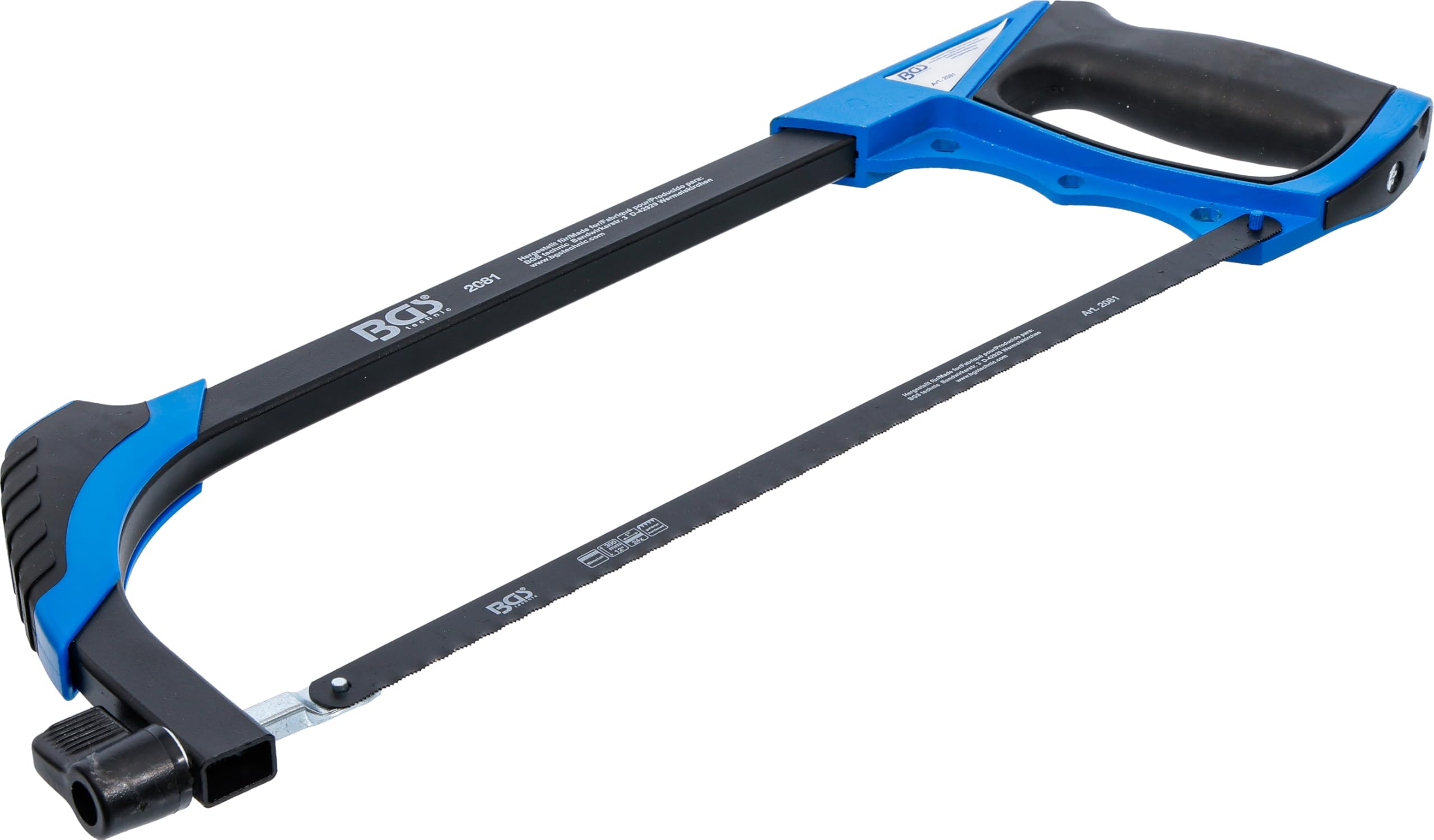 BGS 2081 | Aluminium Hacksaw Frame | incl. HSS saw Blade | 300 mm