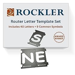 Rockler Router Letter Template Set