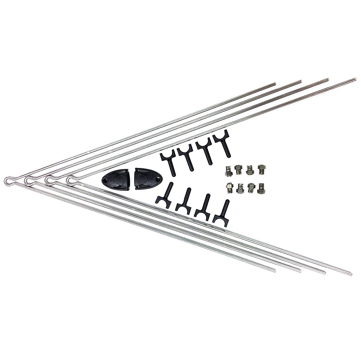 SKS Unisex Adult Chromoplastics/Longboard Full Spares Kit - Black, One Size