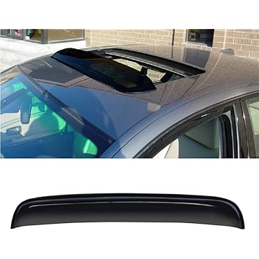 TuningPros Sunroof & Window Visor Set - Dark Smoke Deflectors For Toyota Prius 2010-2015