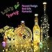 7 Color Flashing Wine Bottle Lights, M.C.Works Premium String Lights, 16 LEDs Battery Operated Cork Stopper Light for Bottles DIY Mood Lights Decor, 55 In.(Pack of 6)