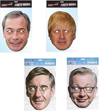 Nigel Farage And Theresa May Politician Face Masks Michael Gove Jacob Rees Mogg Boris Johnson Masks For Adults
