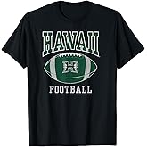 University of Hawaii Rainbow Warriors Football Ball T-Shirt