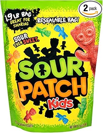 Amazon Com Sour Patch Kids Candy 1 9 Pound Bag Pack Of 2 Gummy Candy Grocery Gourmet Food