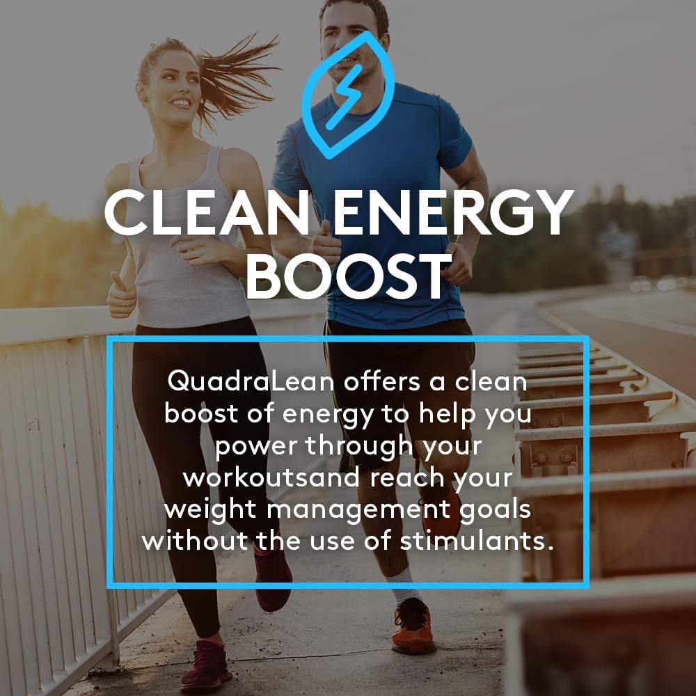 RSP Nutrition QuadraLean - Stimulant Free Weight Management, Metabolism Booster, Energy & Appetite Support - CLA, L-Carnitine, Green Tea Extract, Non-Stim Formula, 50 Serv (Packaging May Vary): Health & Personal Care