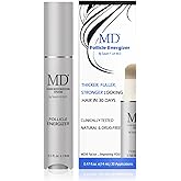 MD Follicle Energizer Hair Thickening Serum with Biotin, 30-Day Supply | Leave-in scalp serum with saw palmetto, peptides and marine extract. Built-in wand. Men and women.